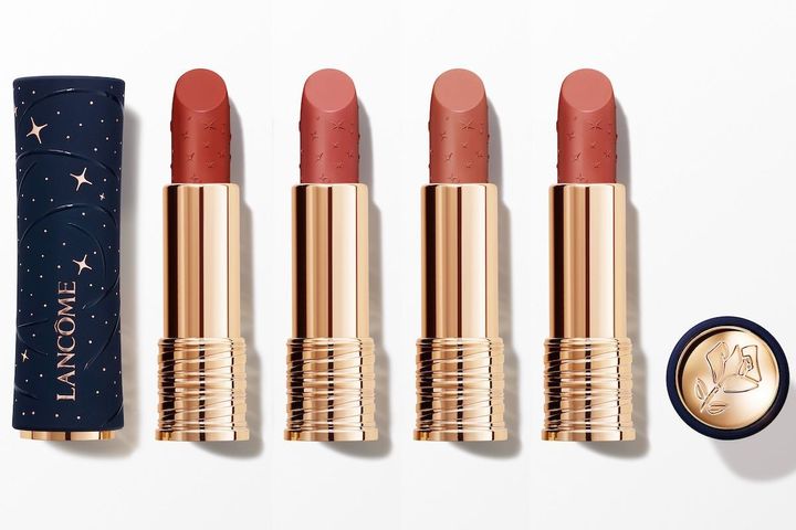 〈左から〉ラプソリュ ルージュ（限定パッケージ） ドラママット 196、同 274、インティマット 220、同 273 各￥6,600（すべて11月1日より限定発売）