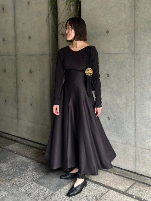 旬色バーガンディのお手本コーデ2