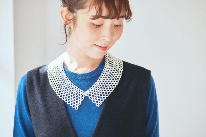 BONLECILL noirのパールのつけ襟