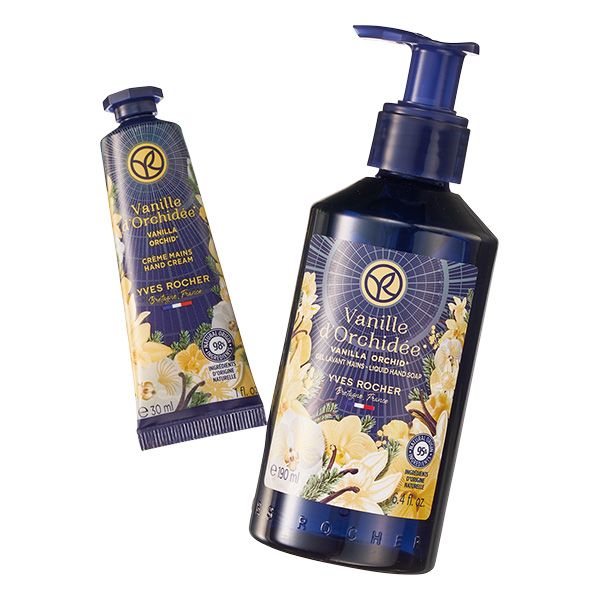 【左】バニラ&オーキッド ハンドクリーム 【右】バニラ＆オーキッド ハンドソープ