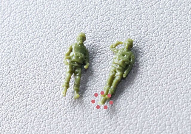  セリアのジオラマ軍人7