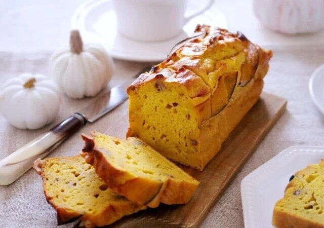 かぼちゃとクルミのパウンドケーキ