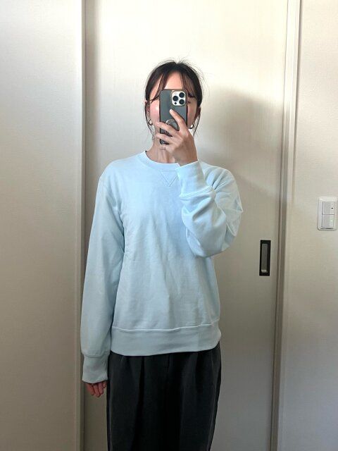 ユニクロスウェットシャツの着用サイズ感