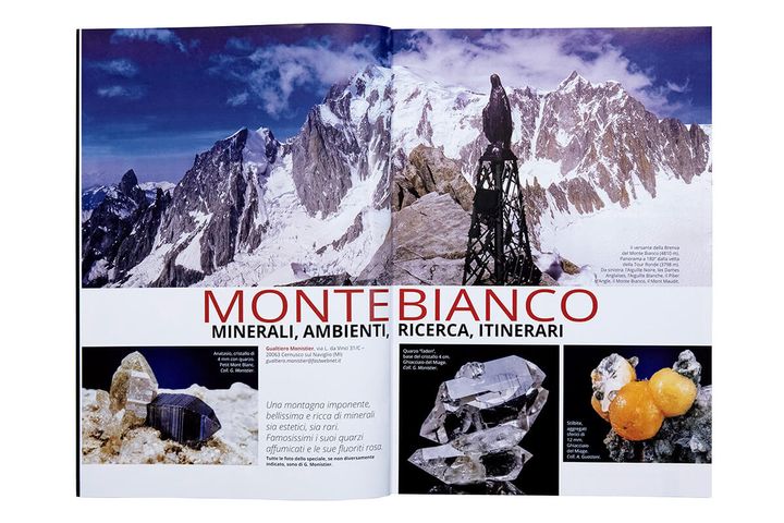 「Monte Bianco Minerali, Ambienti, Itinerari」Lombardo Mineralogical Group／著2