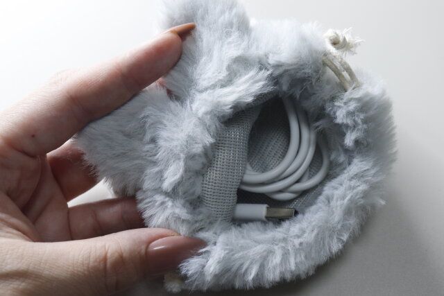 セリア ラビット巾着ナチュラルカラー 使用例