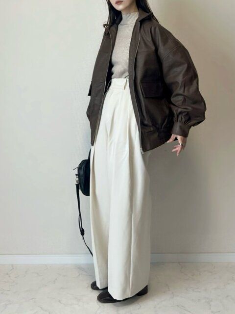 カーデ以上コート未満アウターコーデ1