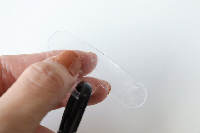 ダイソー スマホケース用 太紐ハンドストラップ ブルー ビニール