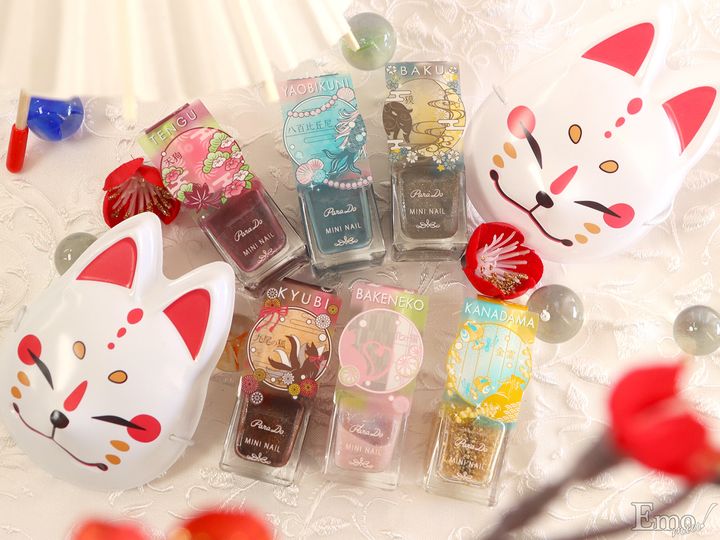 この秋冬は指先に『妖(あやかし)』を宿してみない？パラドゥのミニネイルに和を遊ぶ粋な大人色登場