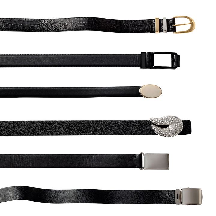 デニムコーデに使いやすい黒ベルト6本