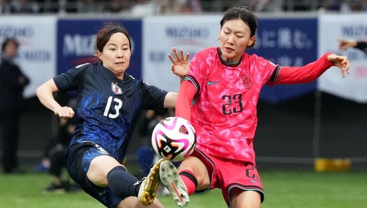 なでしこの美人選手、韓国女子の親友選手との再会に歓喜！「本当に幸せです」