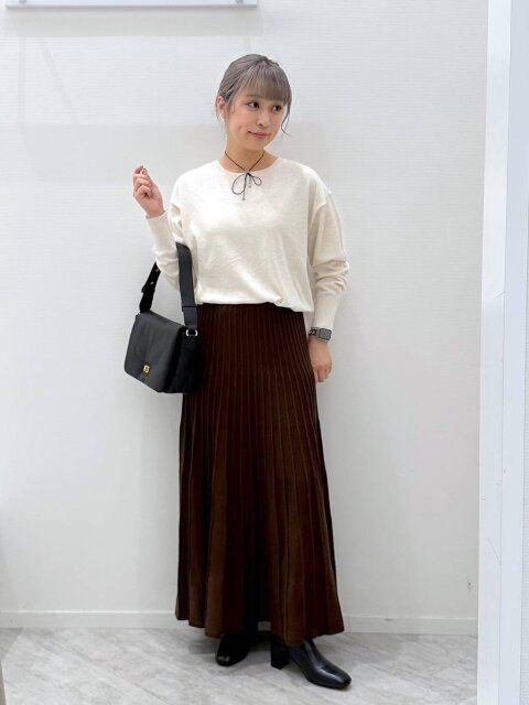 グローバルワークのなめらかニットスカート