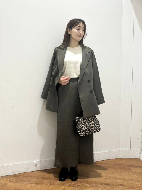 グローバルワークのウールライクストレッチスカート