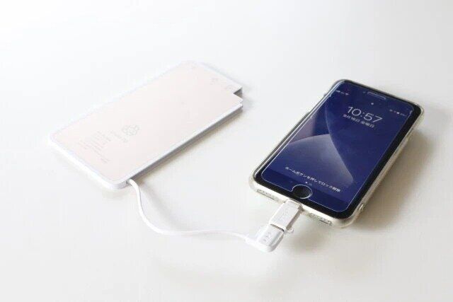 セリアのiPhone 用 TypeC 変換アダプタの使用例