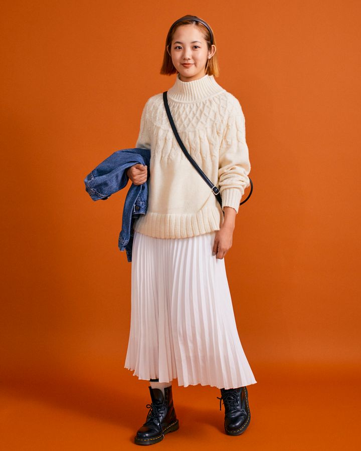 トレンド感度の高い秋の“スカート”コーデ5選。ボーイッシュ要素を効かせて【FUDGE FRIEND おしゃれさんの毎日コーディネート】