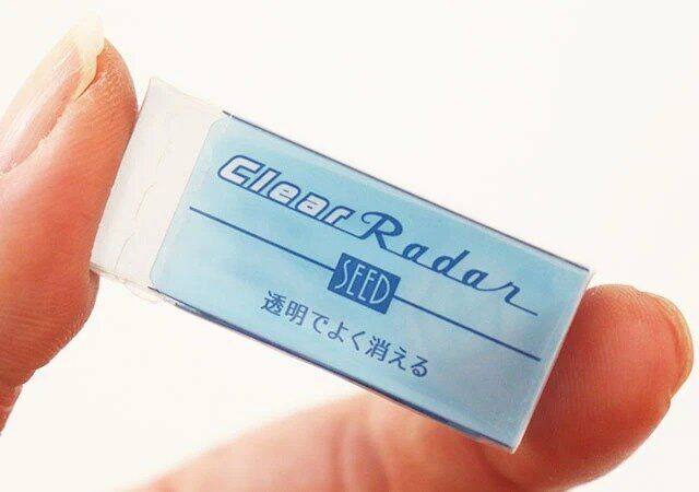 ダイソー SEED クリアレーダー（透明消しゴム）