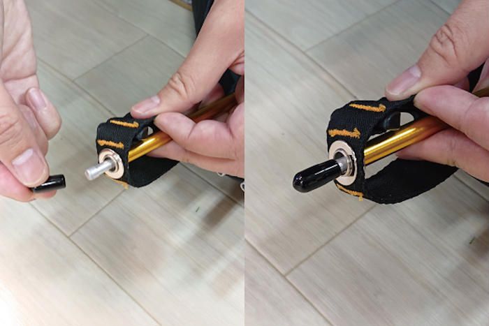 ゴムキャップのアップ