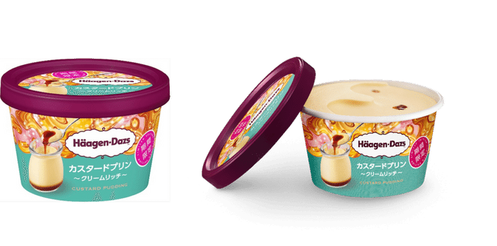 『カスタードプリン～クリームリッチ～』パッケージ 蓋を開けたところ