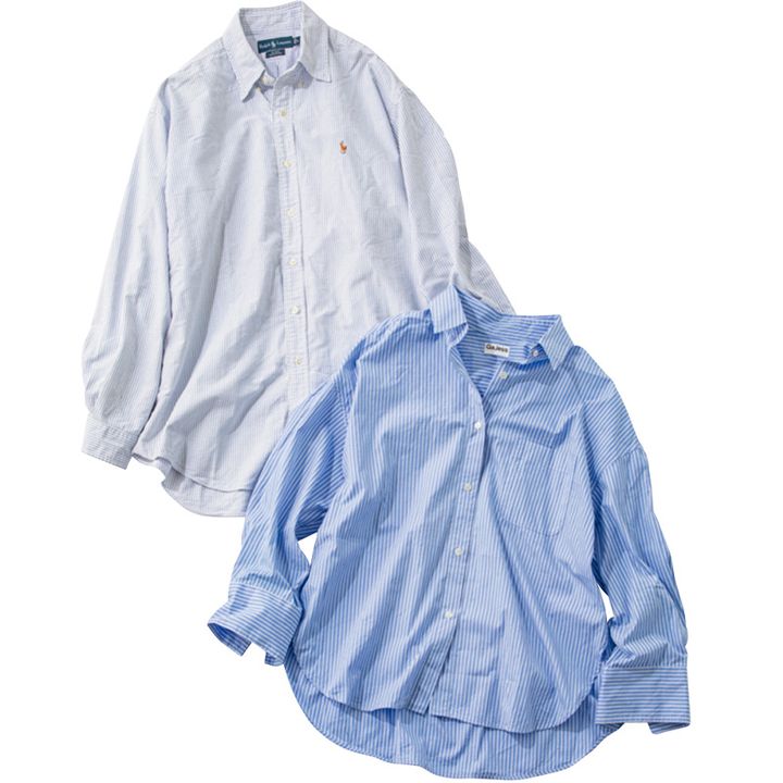 VERYママの愛用ブルーシャツ