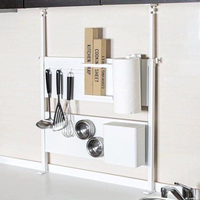 ニトリのおすすめマグネットがくっつく つっぱり キッチンパネル 幅62cm BH640 ホワイト