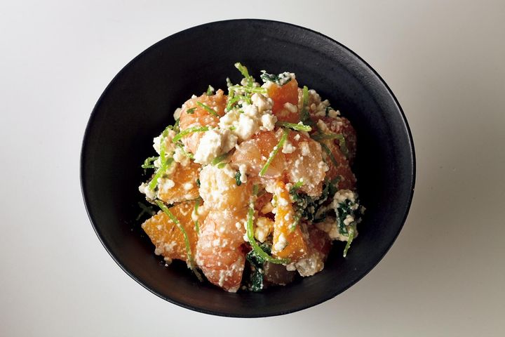 コクと甘味を楽しむ“カッテージチーズの白和え”