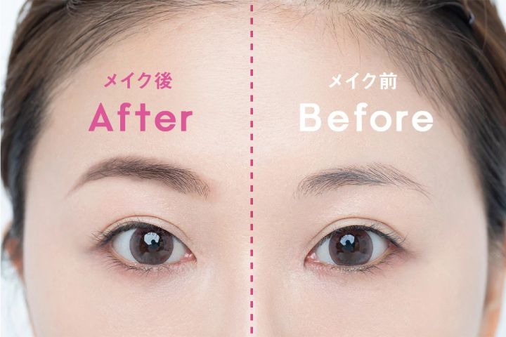 40代メイク アラフォー 眉毛 描き方 細眉 Before After