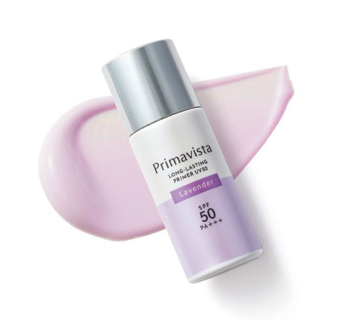 プリマヴィスタ スキンプロテクトベース 皮脂くずれ防止 UV50 ラベンダー SPF50・PA+++ UV耐水性☆ 25㎖ ￥3080（編集部調べ）／花王