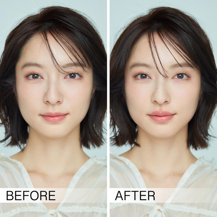 40代メイク 人中短縮メイクbeforeafter