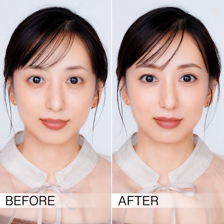 40代におすすめの人中短縮メイクBEFORE/AFTER