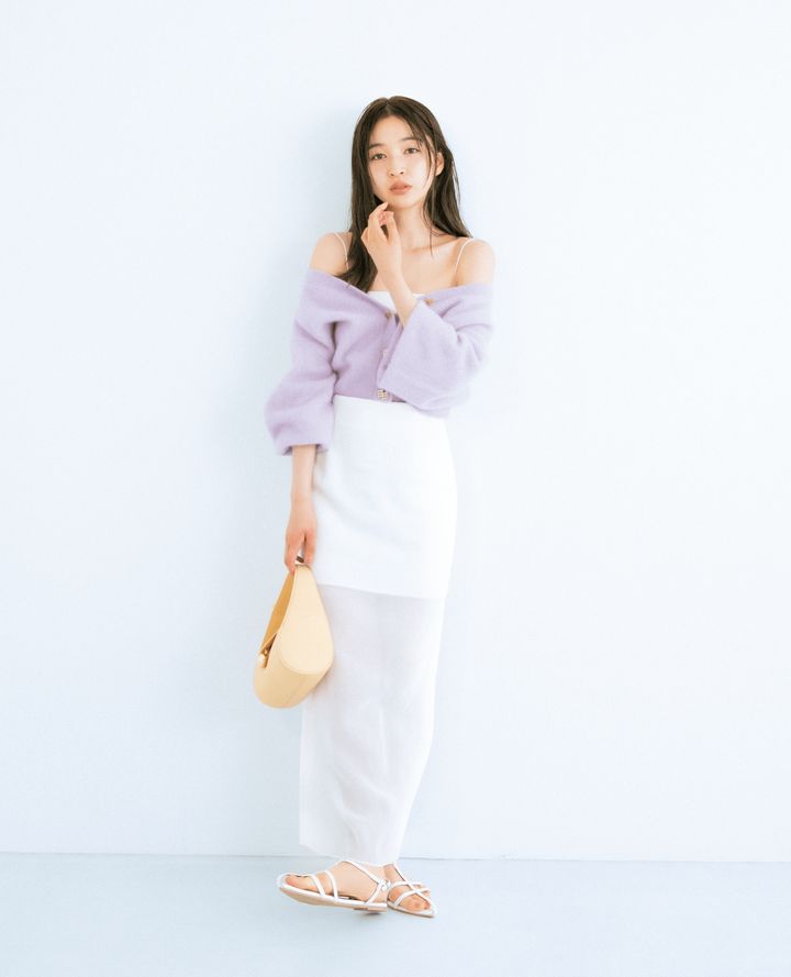 2024年秋のデートコーデ ⑤抱きしめたくなるガーリーさ♡「カーディガンコーディネート」