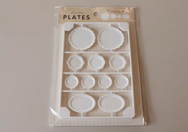 ダイソー ミニチュア食器ホワイト パッケージ