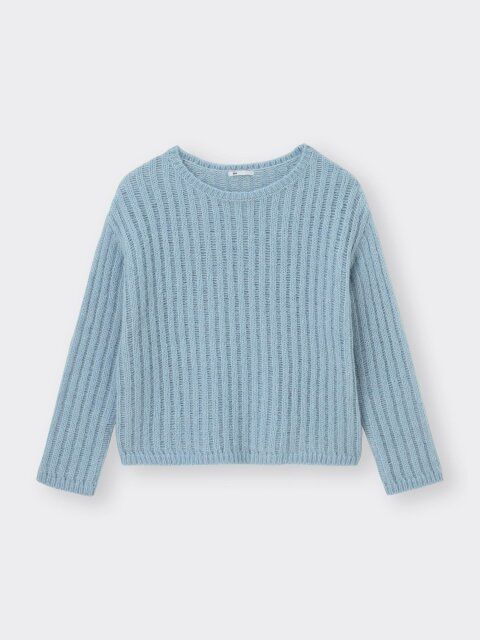 2024gu値下げライトヘアリーボクシーセーター