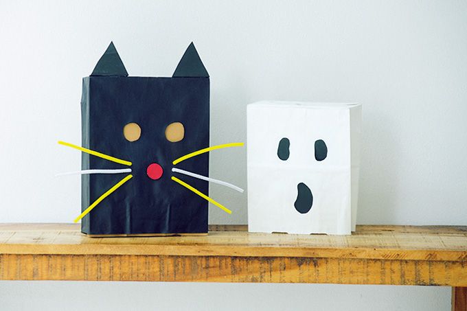 すぐ作れる！ ハロウィンはおうちにあるもので手軽に変身！「へんしんかみぶくろ」の作り方の画像1