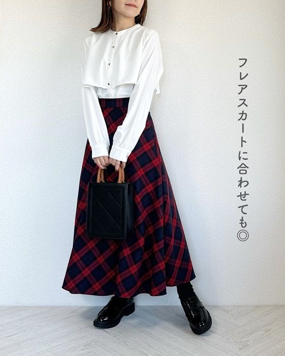 Honeys「ケープ風ブラウス」