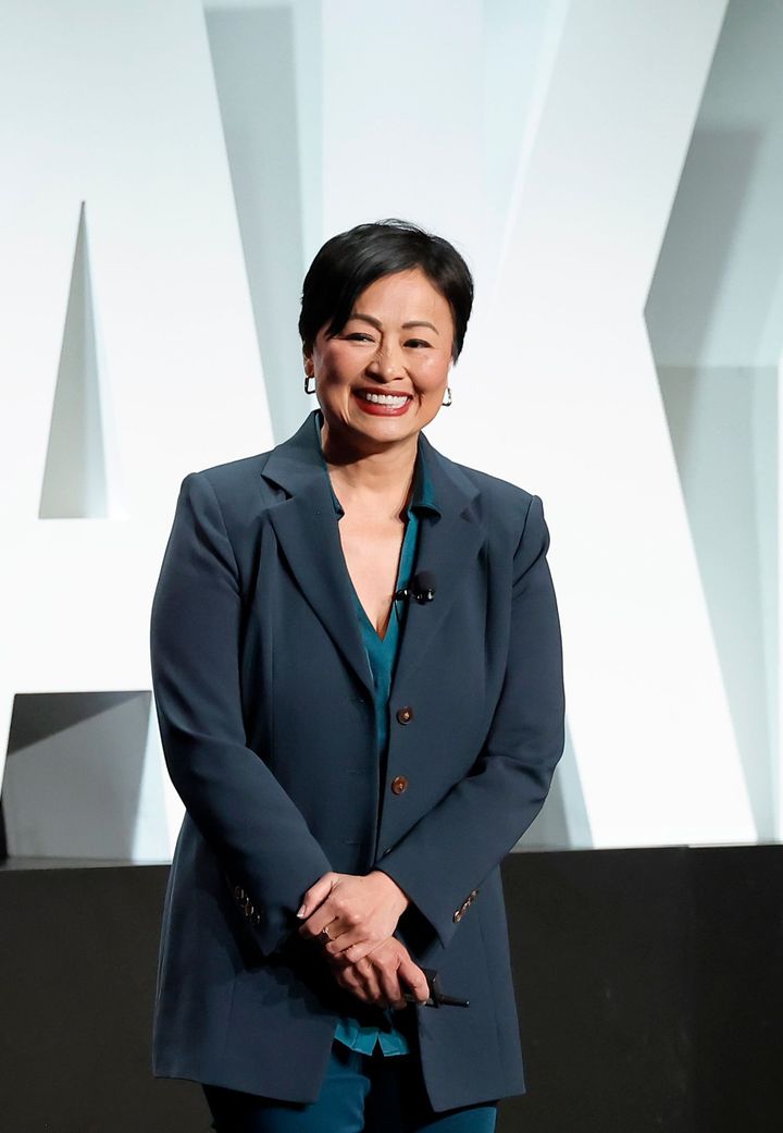 2024年2月、ビバリーヒルズで行われた「MAKERS Conference」に登壇した、Ohai.ai創業者でCEOのシーラ・リリオ・マルセロ。Photo_ Emma McIntyre/Getty Images for The 2024 MAKERS Conference