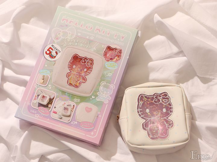 90年代にヒットした“カオハナ”キティやキティ形の窓からラメやモチーフがゆらゆら漂うデザインまで！ハローキティ50周年記念ポーチが続々登場