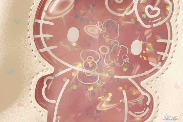 90年代にヒットした“カオハナ”キティやキティ形の窓からラメやモチーフがゆらゆら漂うデザインまで！ハローキティ50周年記念ポーチが続々登場