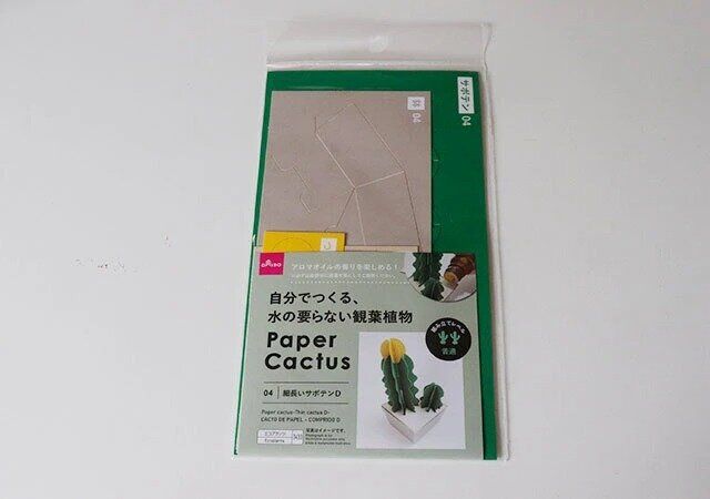 ダイソー 加湿 ペーパーカクタス