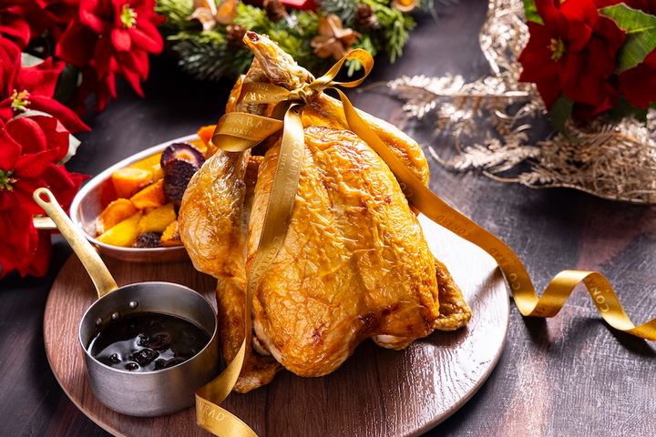 ローストチキン カラフルローストキャロット クランベリーソース