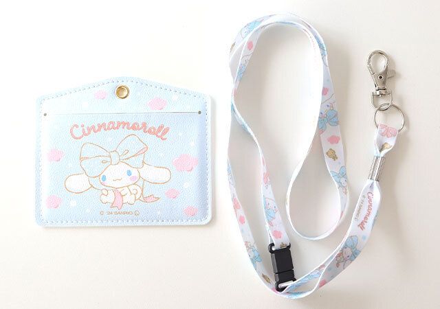ダイソー シナモロール IDケース ネックストラップ