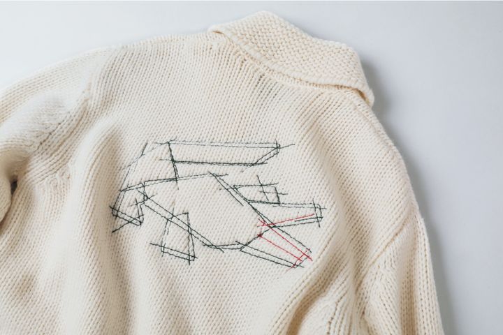 〈LACOSTE〉のニットジャケット