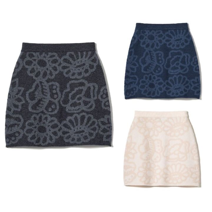 マリメッコとのコラボ ユニクロのニットスカート