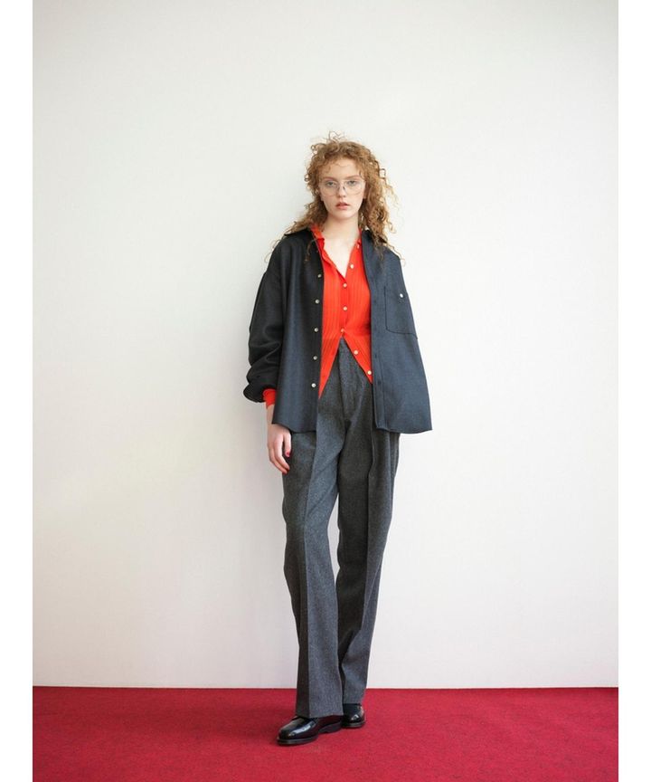 画像: WOOL FLANNEL TOMBOY PANTS 出典：シンゾーン
