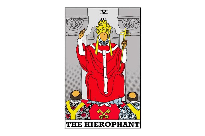 《今週のカード》No.05「法王」 ※カードは筆者作成