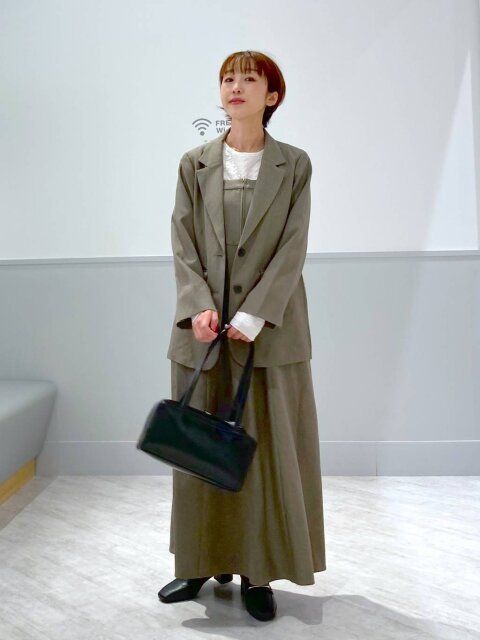 グローバルワークのお手入れらくらくSET UPジャンパースカート