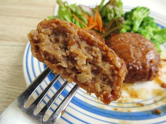 業務スーパー「照り焼きハンバーグ」断面