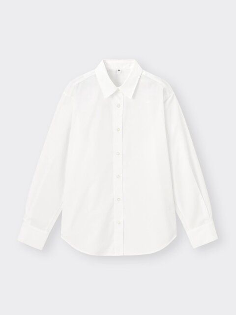 GUのバックボタンシャツ