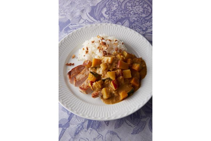 食材の甘味を活かした“さつまいも、かぼちゃ、りんごのカレー”