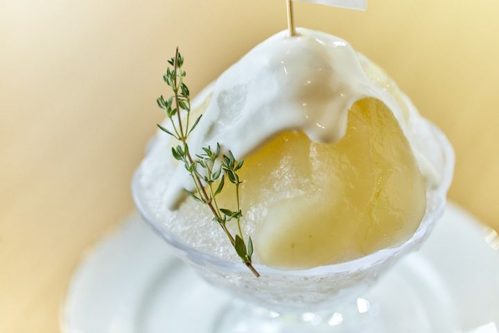 「和梨のかき氷」 1450円 