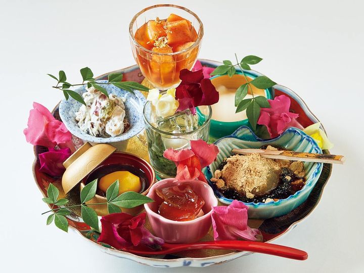 大門『馳走とりの巢』のデザート盛り合わせ