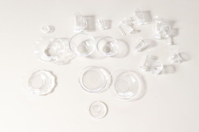 ダイソー ミニチュア食器クリア セット内容